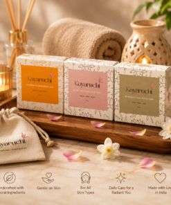 Kayaruchi Premium Herbal Soap Combo Pack (3 x 100g) | Kojic Acid, Saffron Sandalwood & Nargis Floral Sugar Bar - Image 8